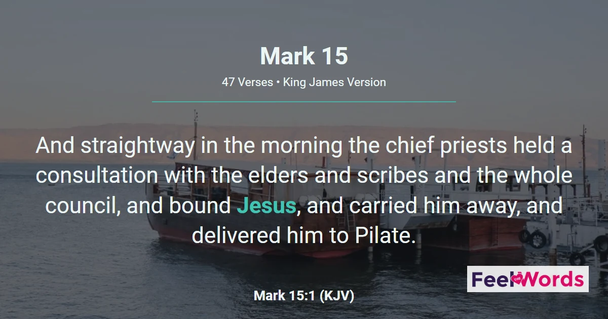 Mark Chapter 15 (KJV)