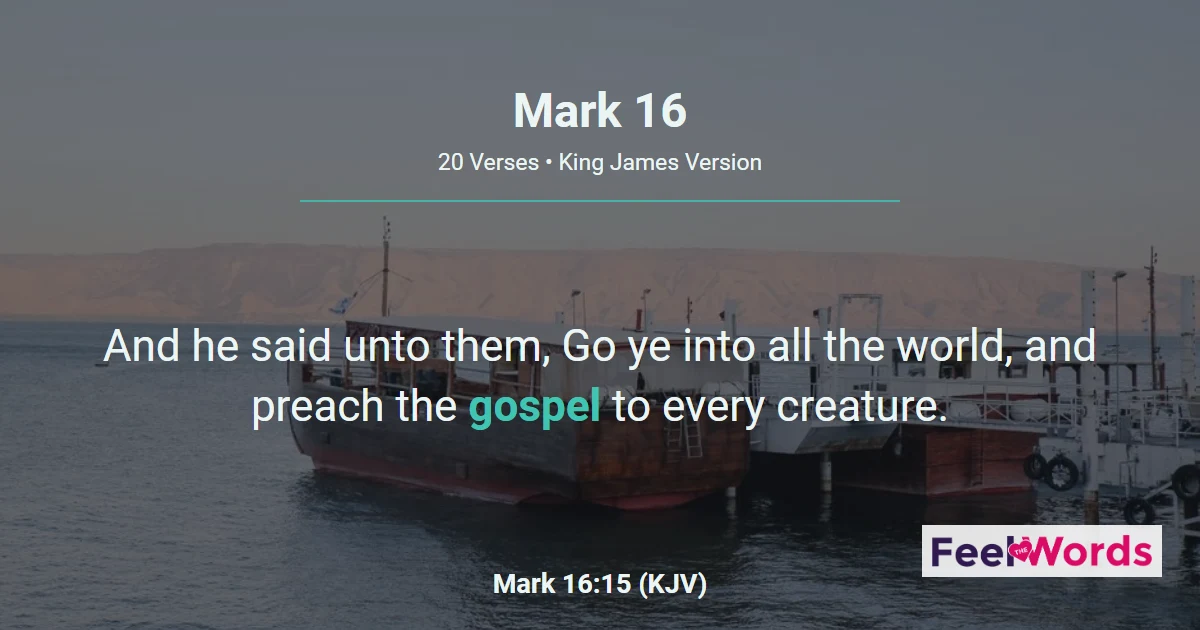 Mark Chapter 16 (KJV)