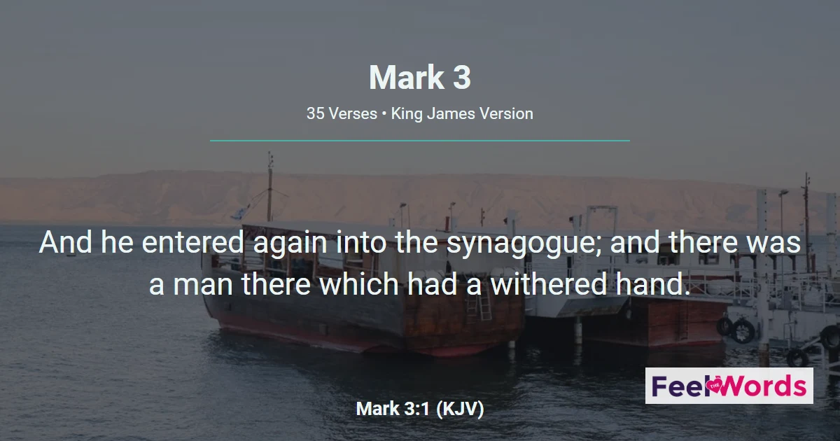 Mark Chapter 3 (KJV)