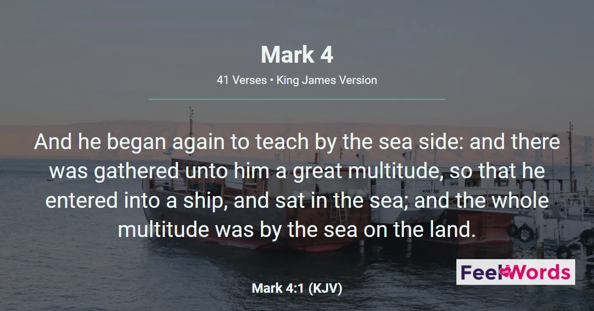 Mark Chapter 4 (KJV)