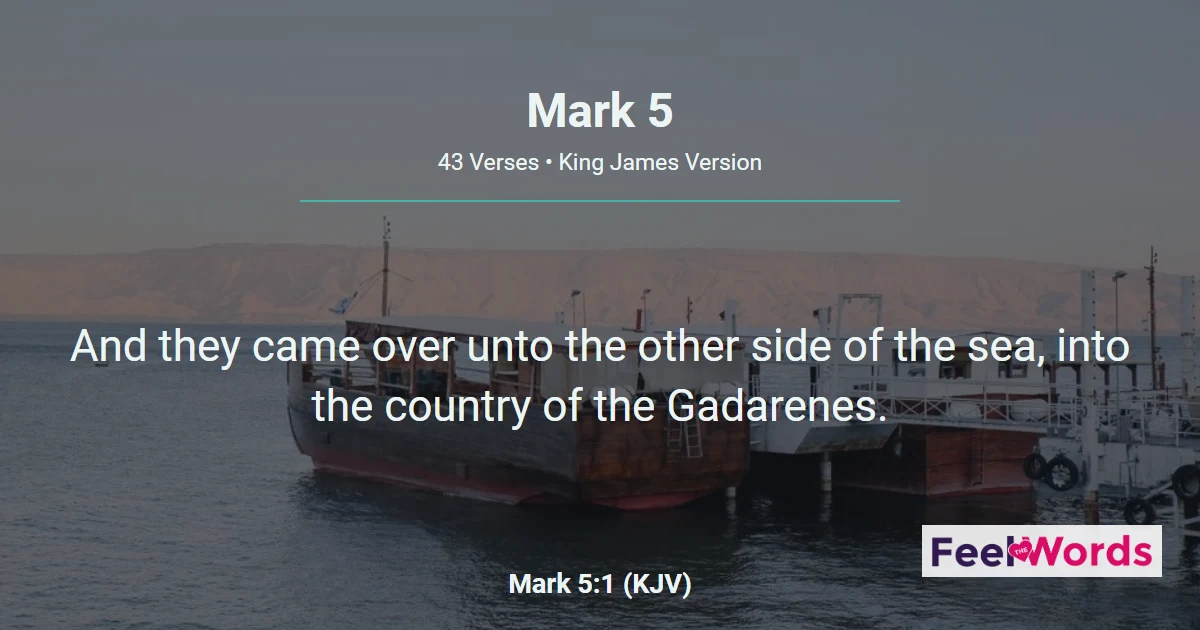 Mark Chapter 5 (KJV)