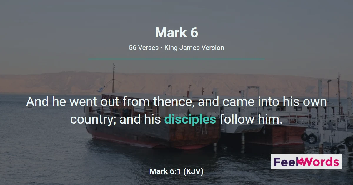 Mark Chapter 6 (KJV)