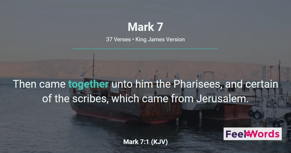 Mark Chapter 7 (KJV)