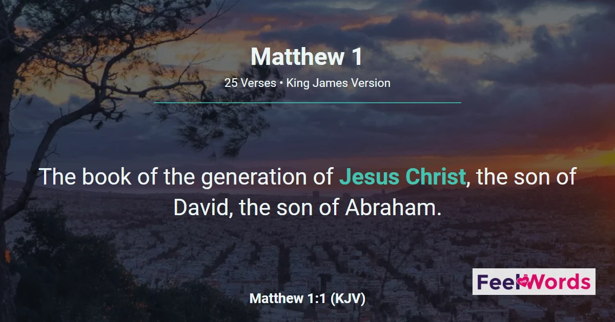 Matthew Chapter 1 (KJV)
