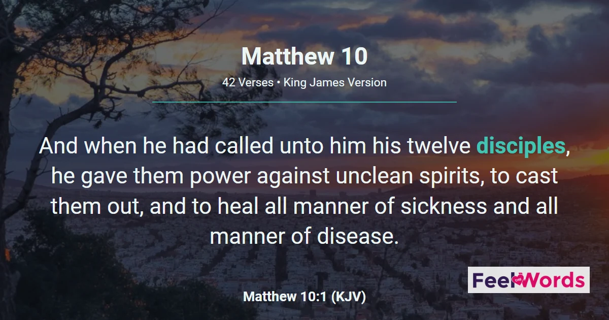 Matthew Chapter 10 (KJV)