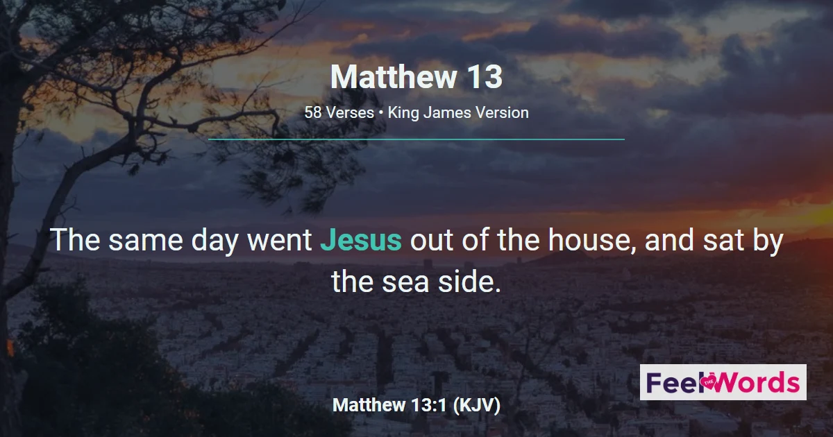 Matthew Chapter 13 (KJV)