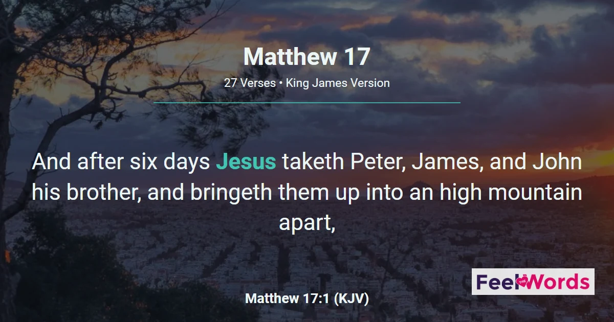 Matthew Chapter 17 (KJV)