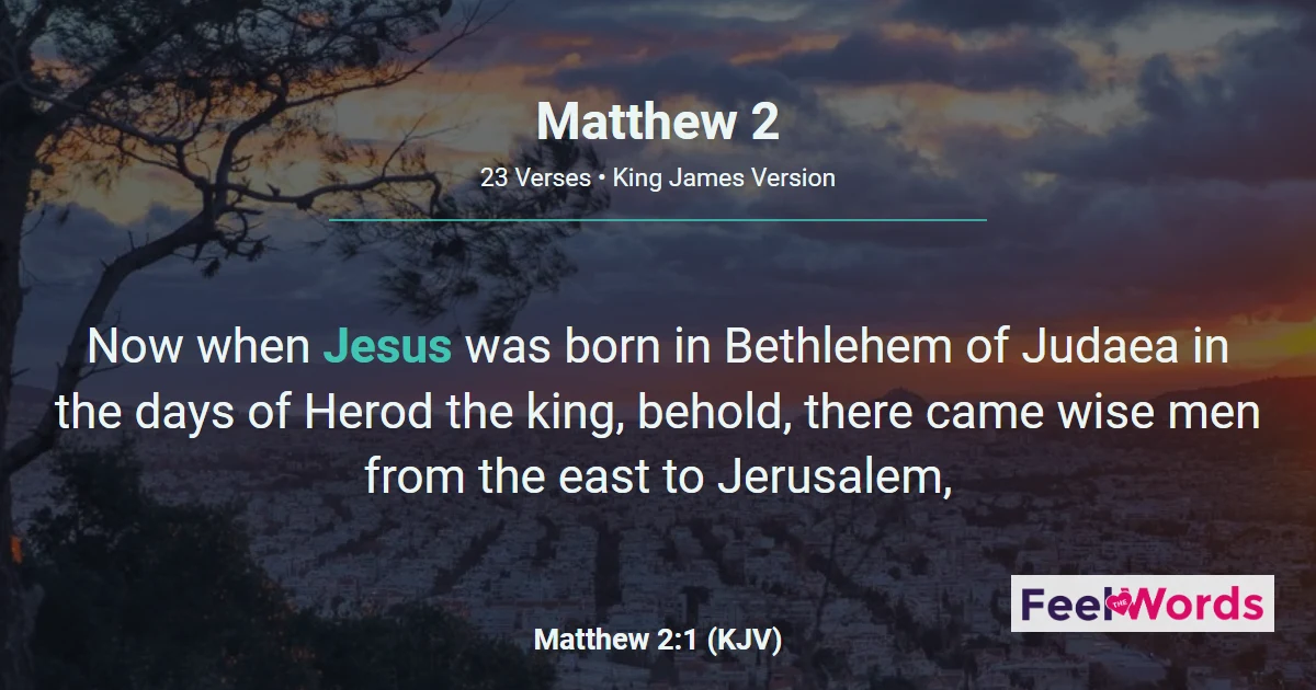 Matthew Chapter 2 (KJV)
