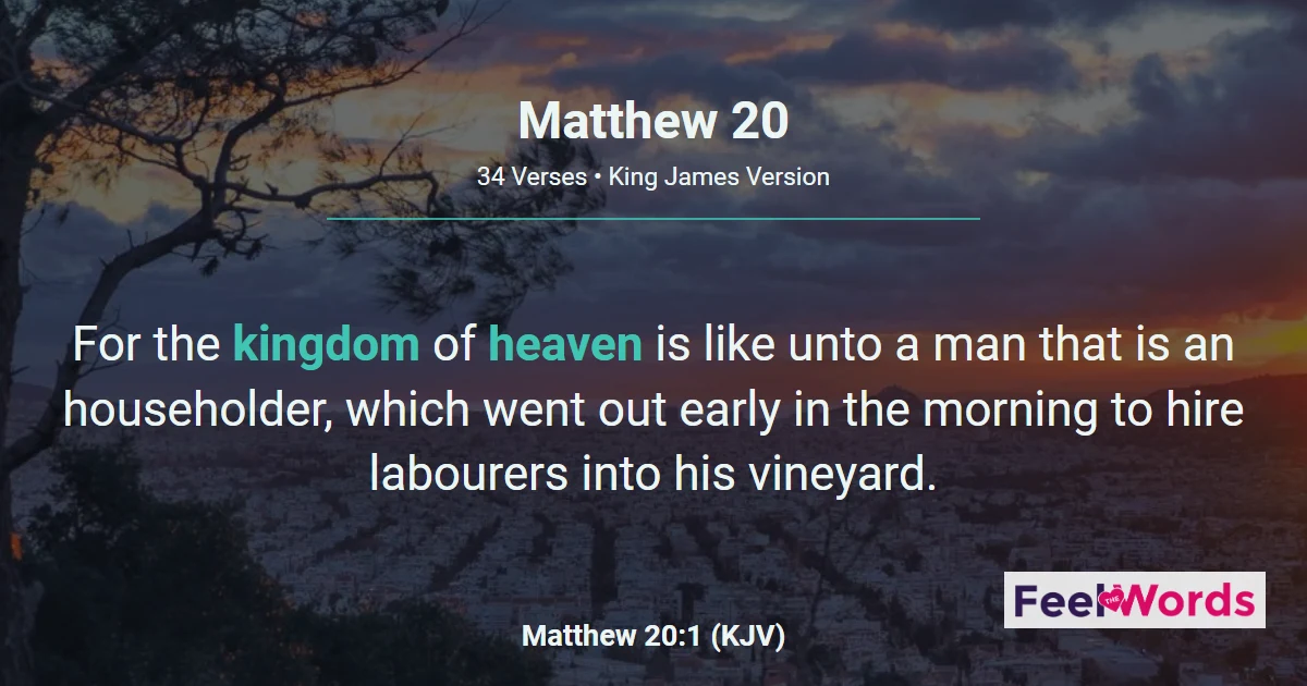 Matthew Chapter 20 (KJV)