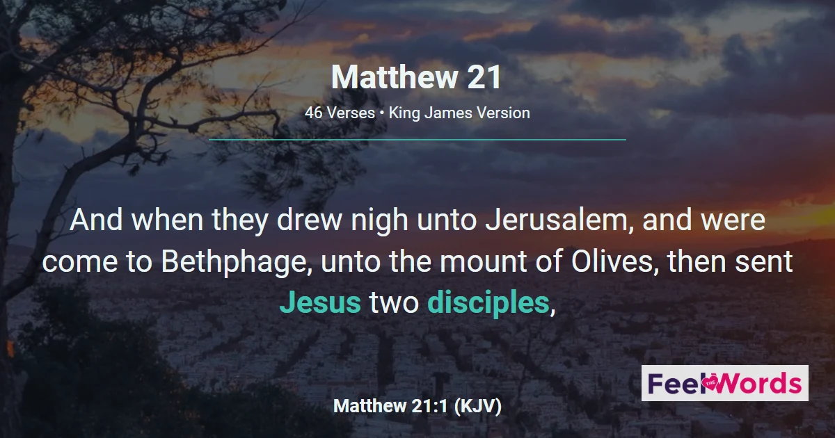 Matthew Chapter 21 (KJV)