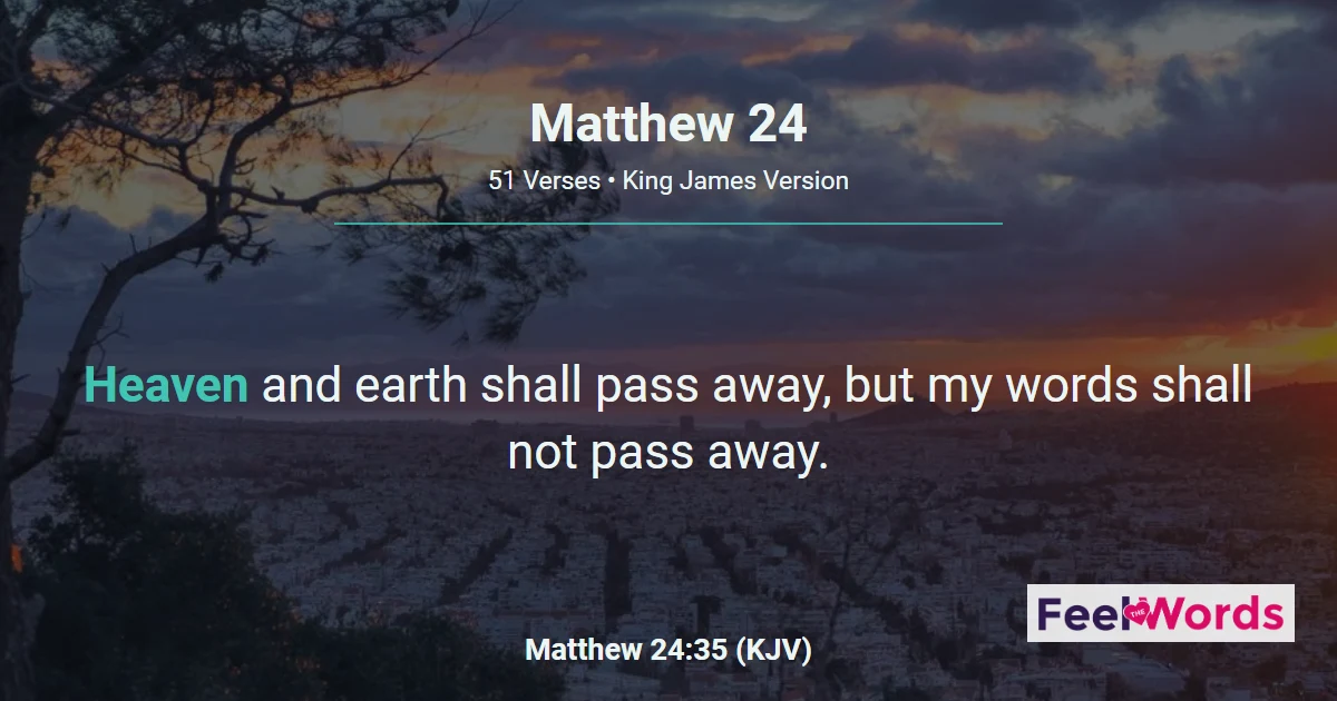 Matthew Chapter 24 (KJV)