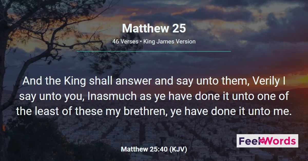 Matthew Chapter 25 (KJV)
