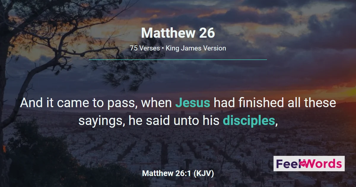 Matthew Chapter 26 (KJV)
