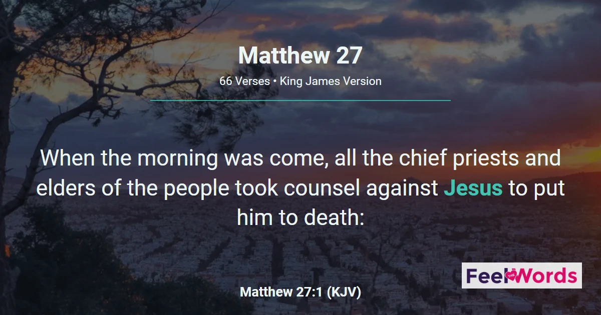 Matthew Chapter 27 (KJV)