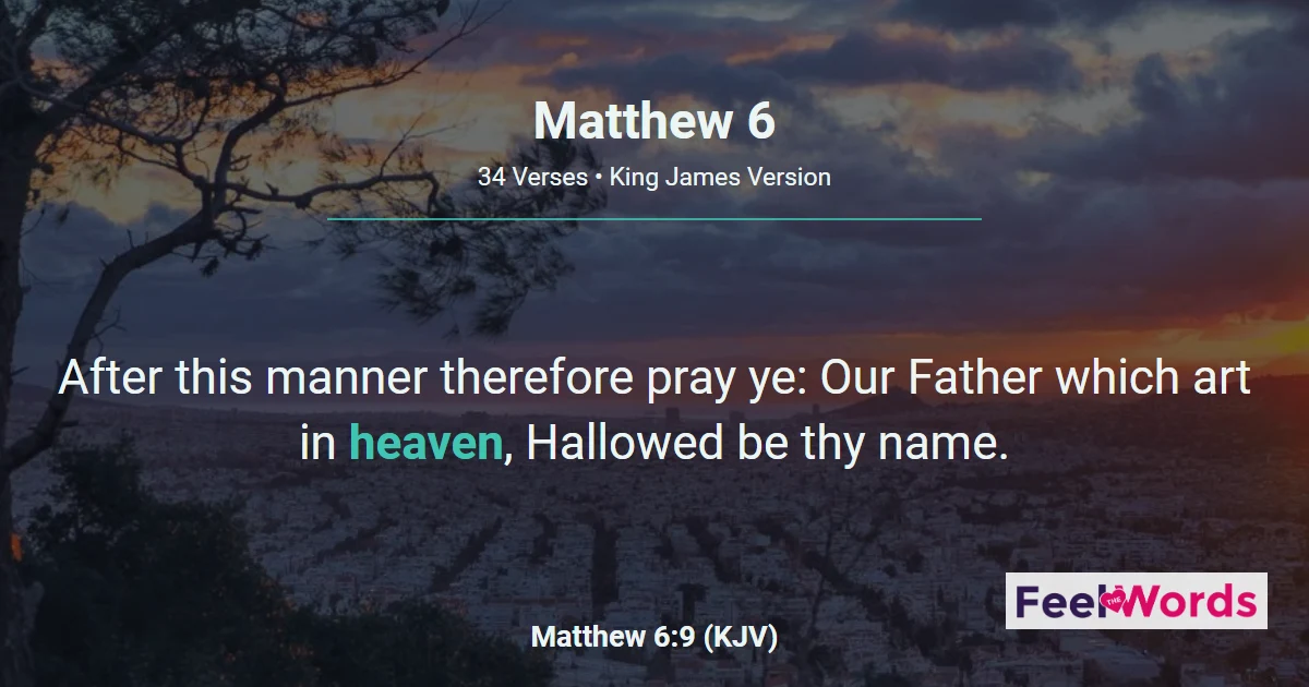 Matthew Chapter 6 (KJV)