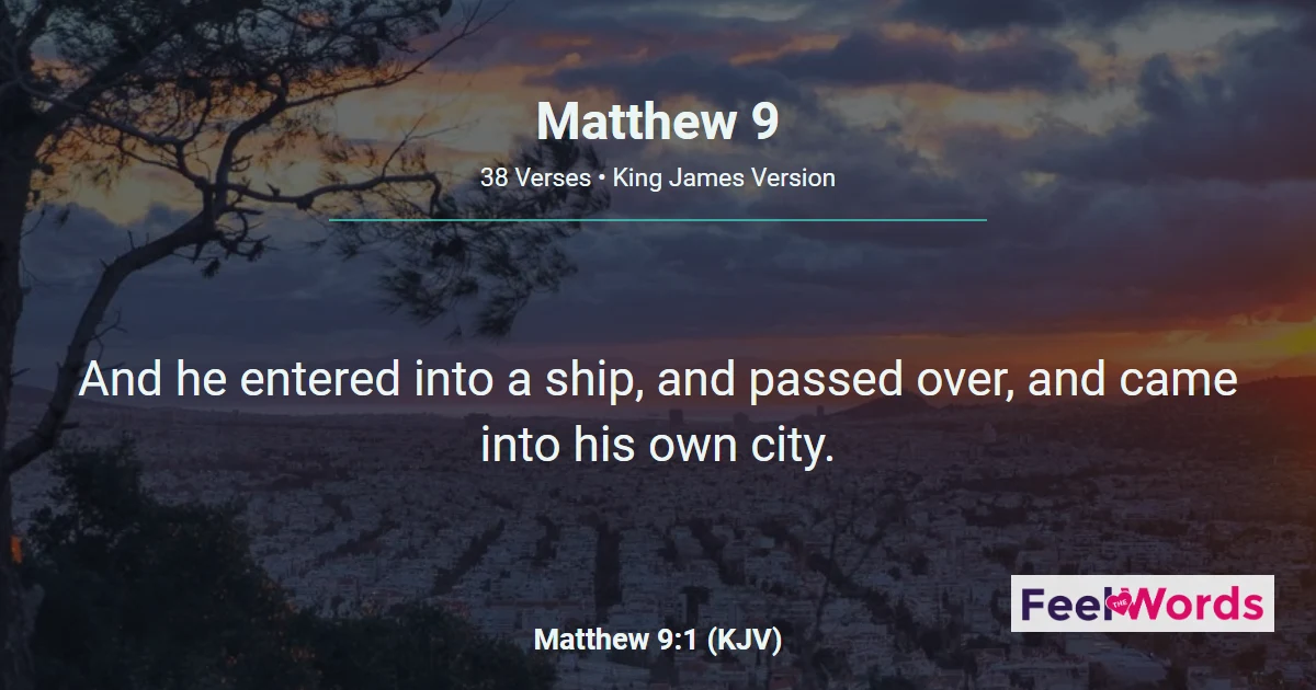 Matthew Chapter 9 (KJV)