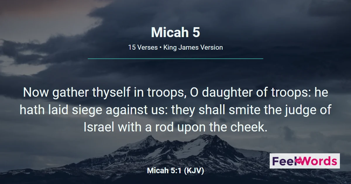 Micah Chapter 5 (KJV)