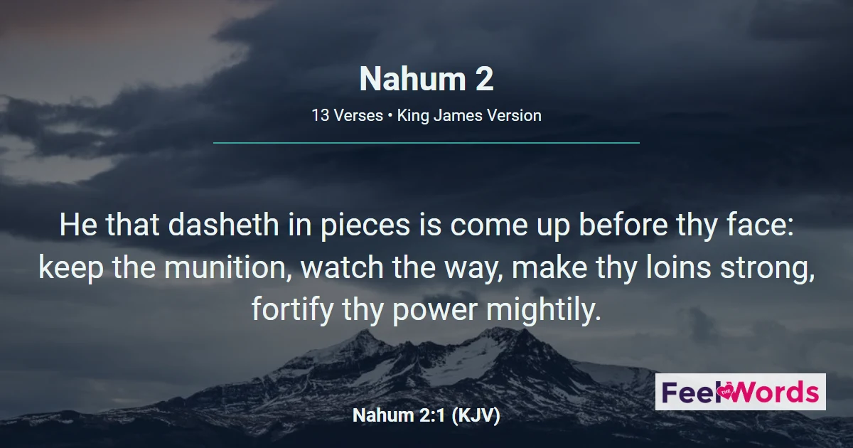 Nahum Chapter 2 (KJV)