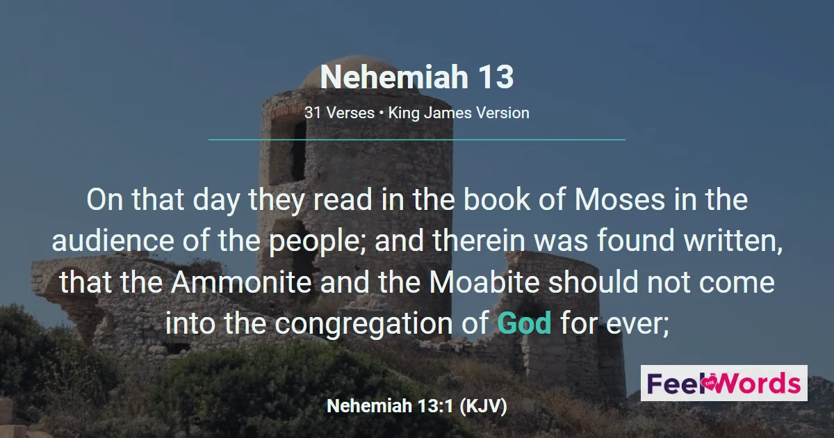Nehemiah Chapter 13 (KJV)