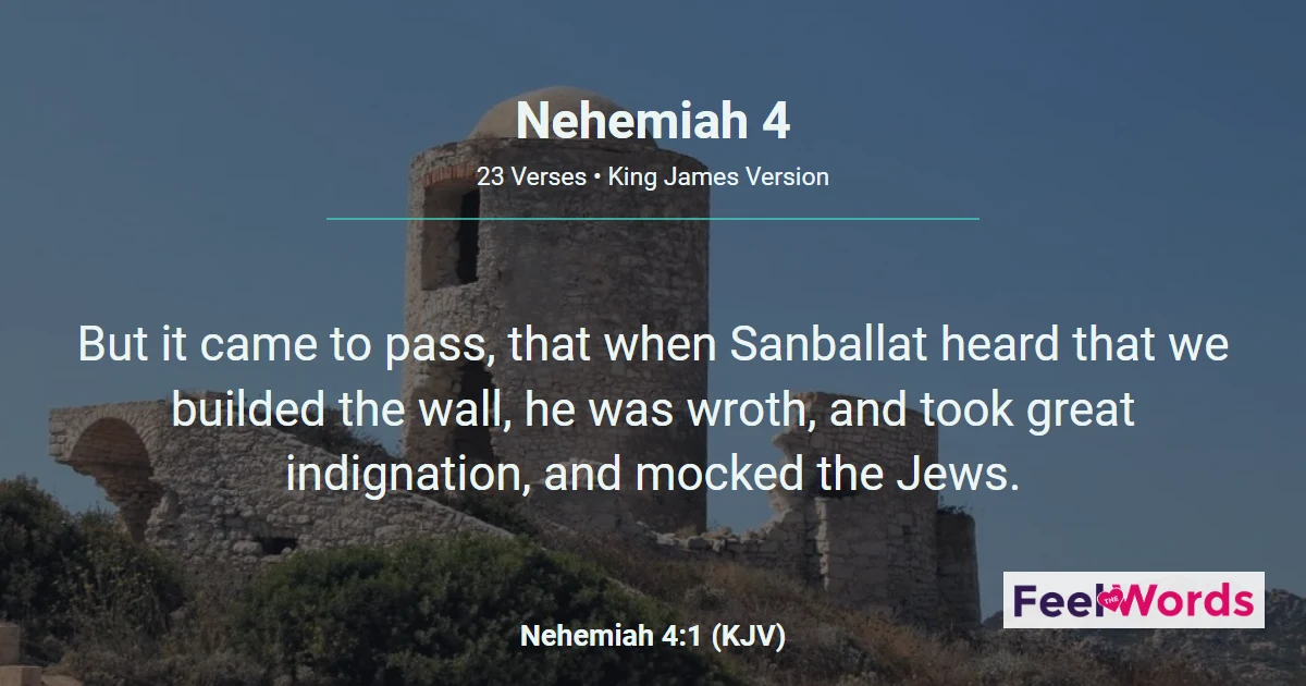 Nehemiah Chapter 4 (KJV)