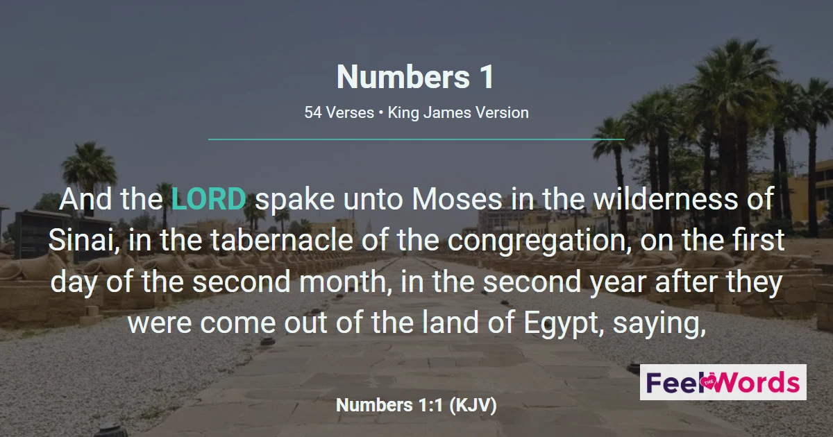 Numbers Chapter 1 (KJV)