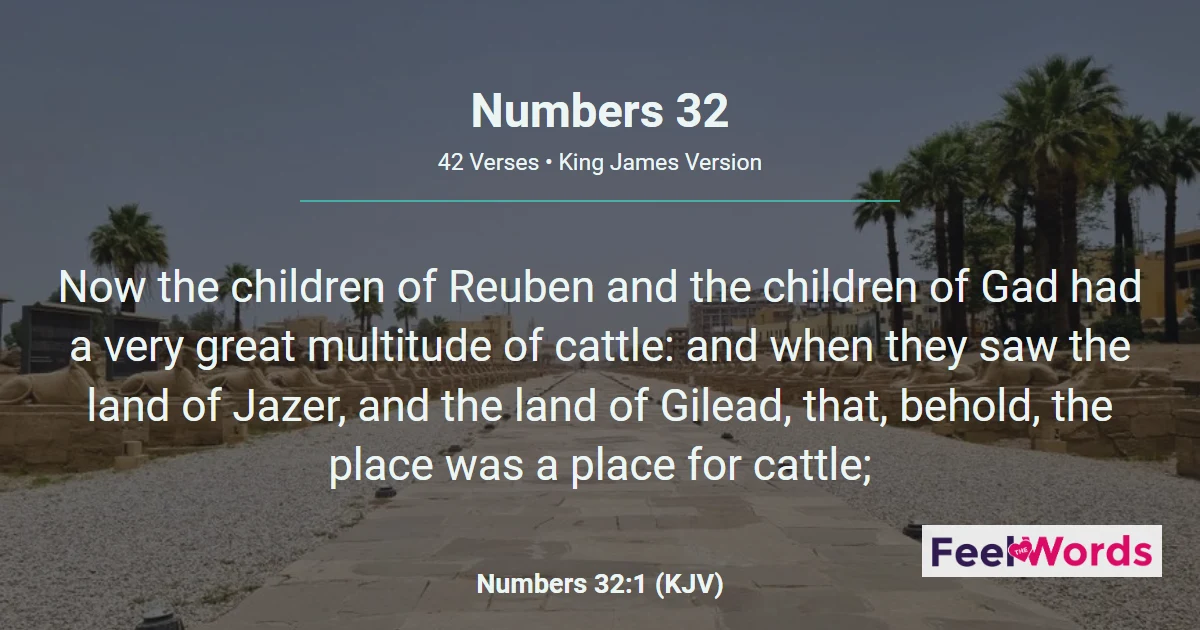 Numbers Chapter 32 (KJV)