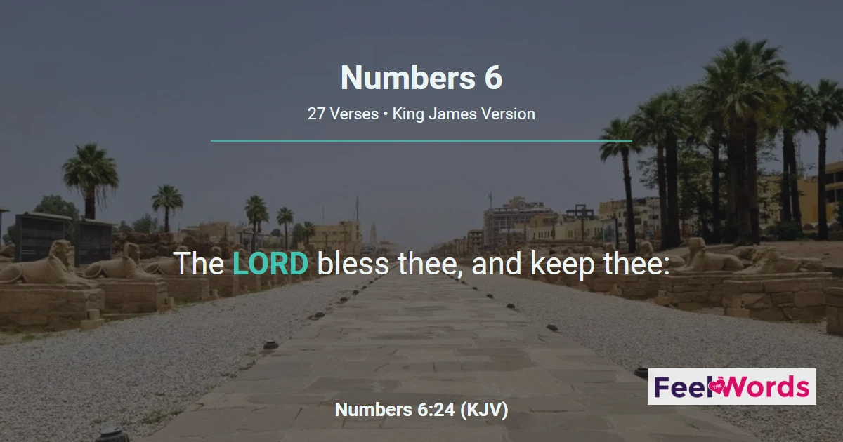 Numbers Chapter 6 (KJV)
