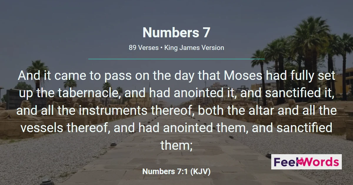 Numbers Chapter 7 (KJV)