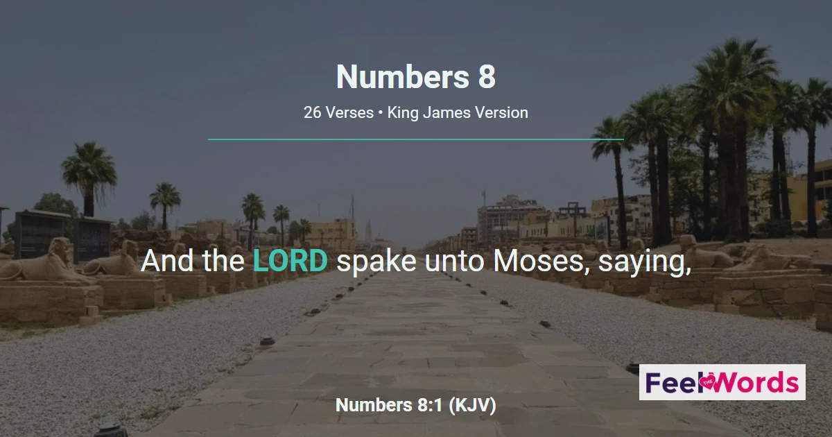Numbers Chapter 8 (KJV)