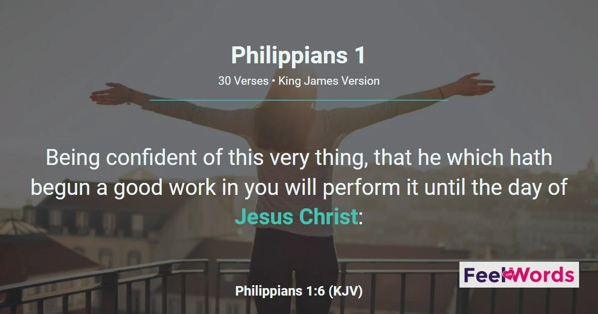 Philippians Chapter 1 (KJV)