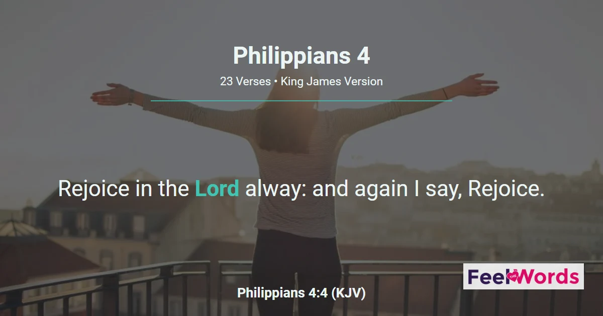 Philippians Chapter 4 (KJV)