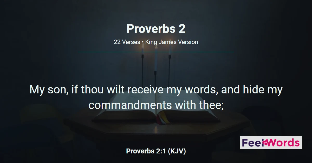 Proverbs Chapter 2 (KJV)