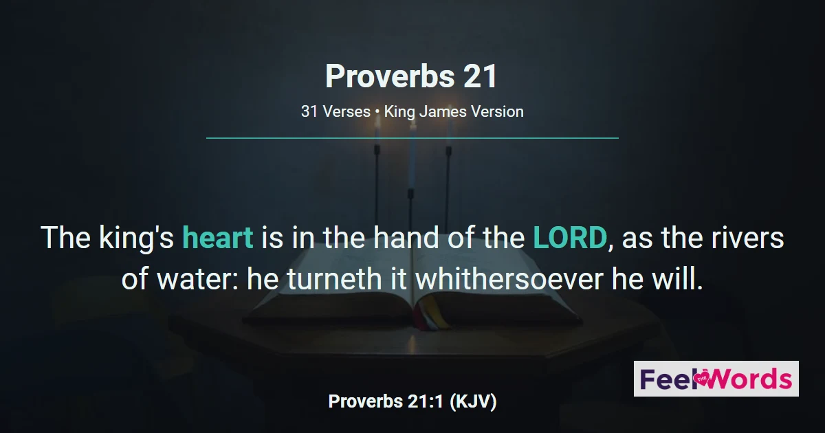 Proverbs Chapter 21 (KJV)
