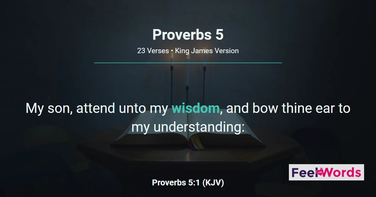 Proverbs Chapter 5 (KJV)