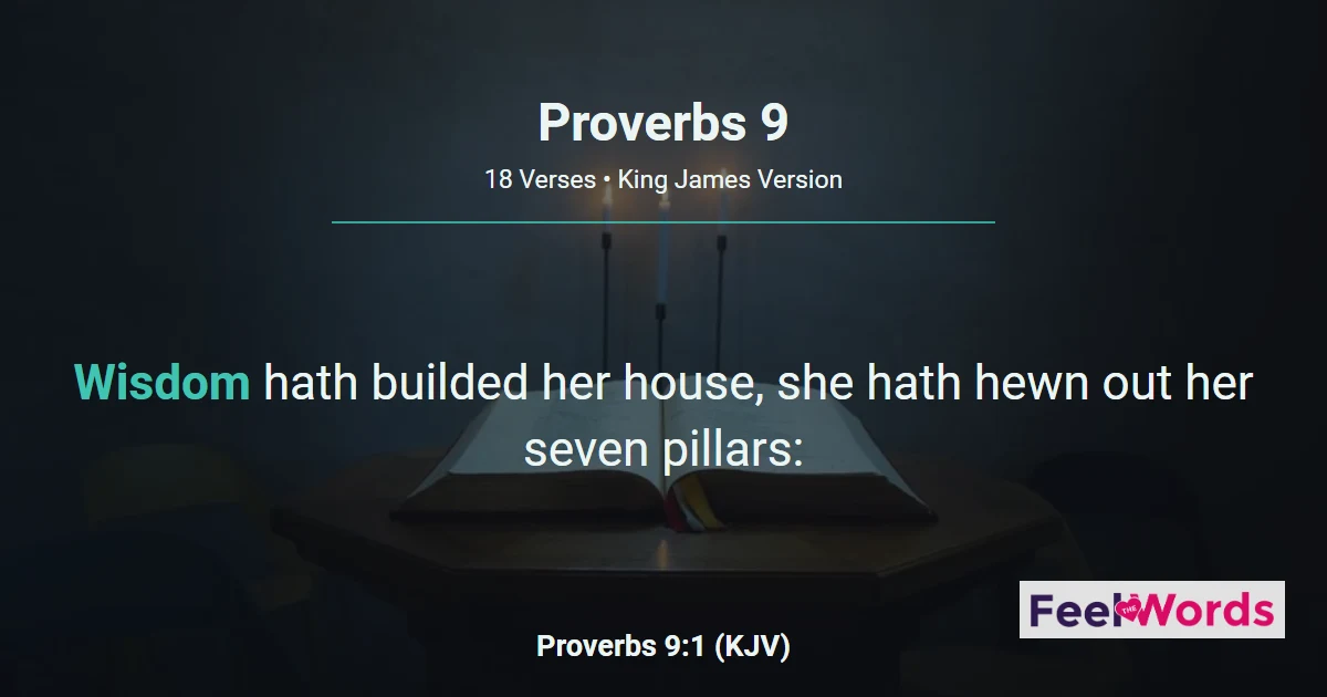 Proverbs Chapter 9 (KJV)