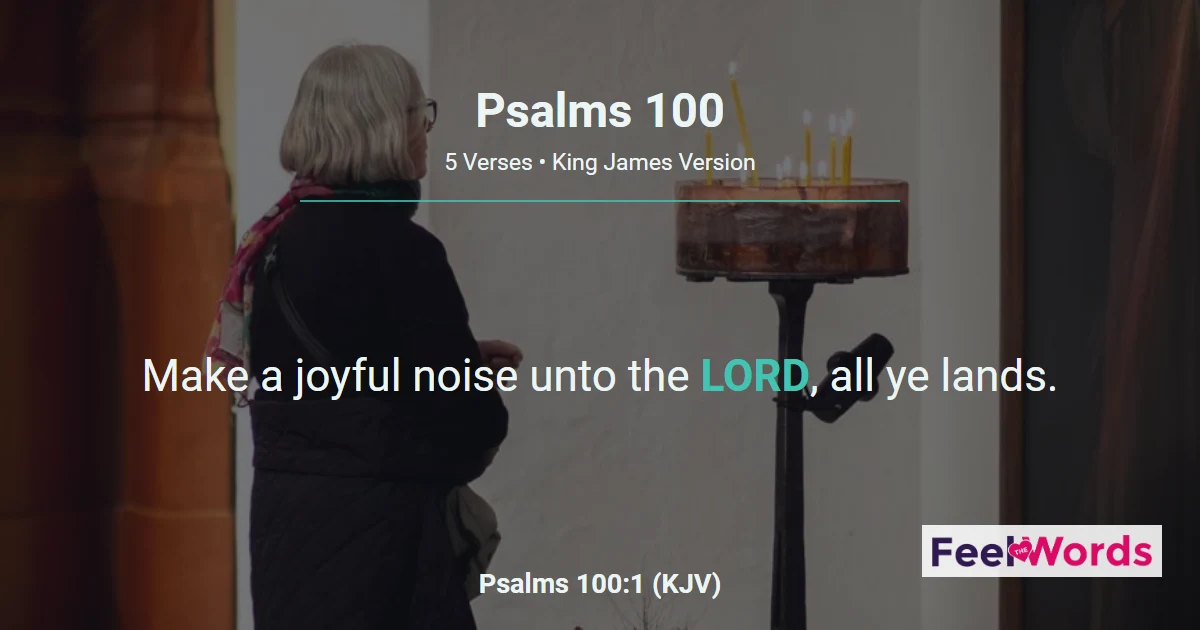 Psalms Chapter 100 (KJV)