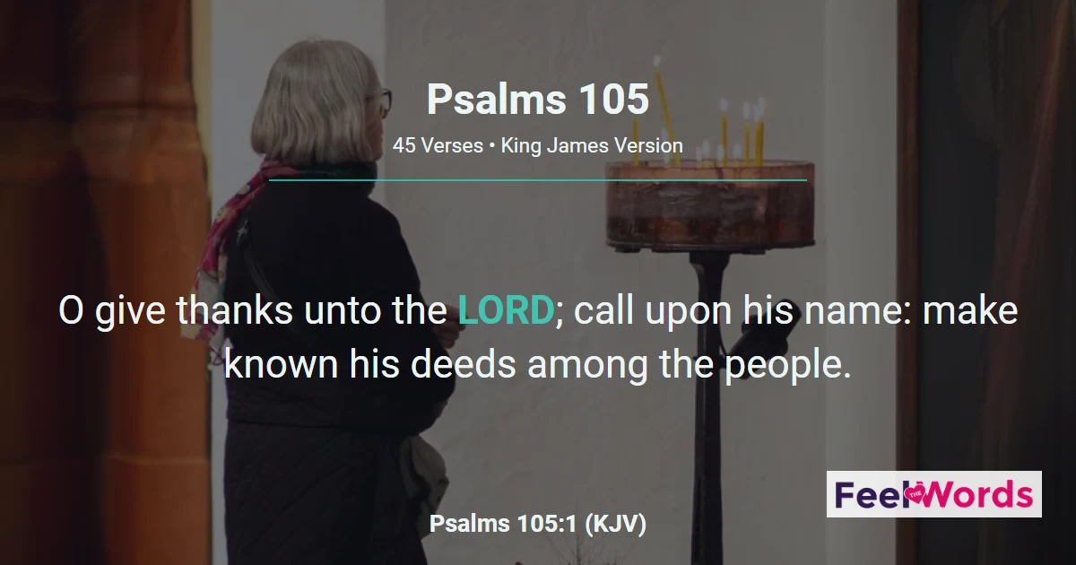 Psalms Chapter 105 (KJV)