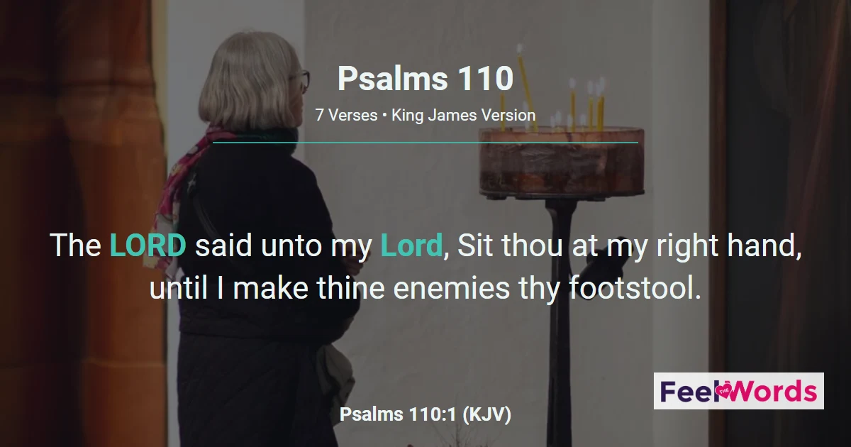 Psalms Chapter 110 (KJV)