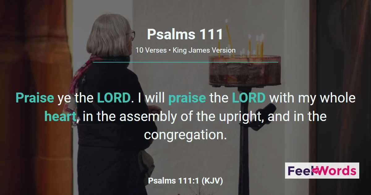 Psalms Chapter 111 (KJV)