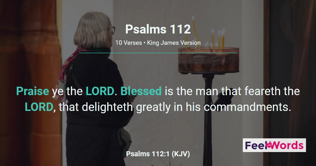 Psalms Chapter 112 (KJV)