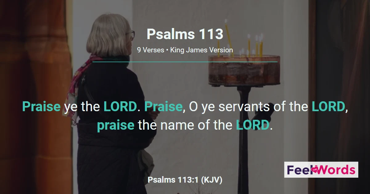Psalms Chapter 113 (KJV)