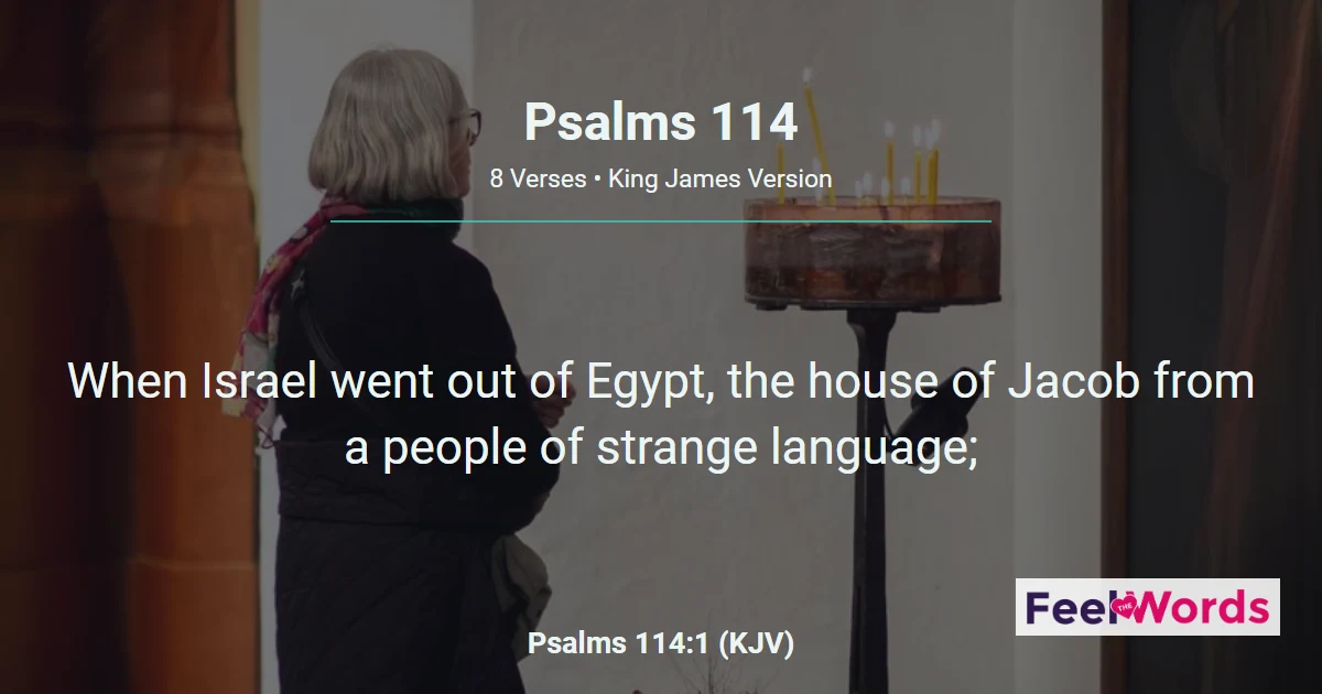 Psalms Chapter 114 (KJV)