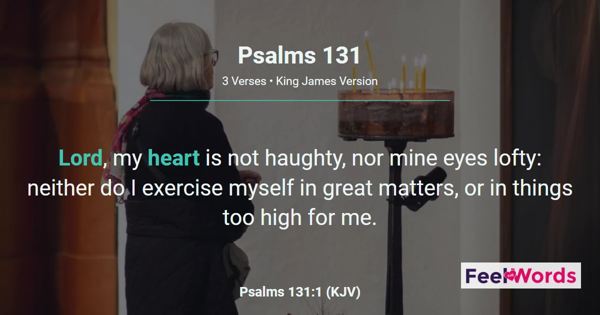 Psalms Chapter 131 (KJV)