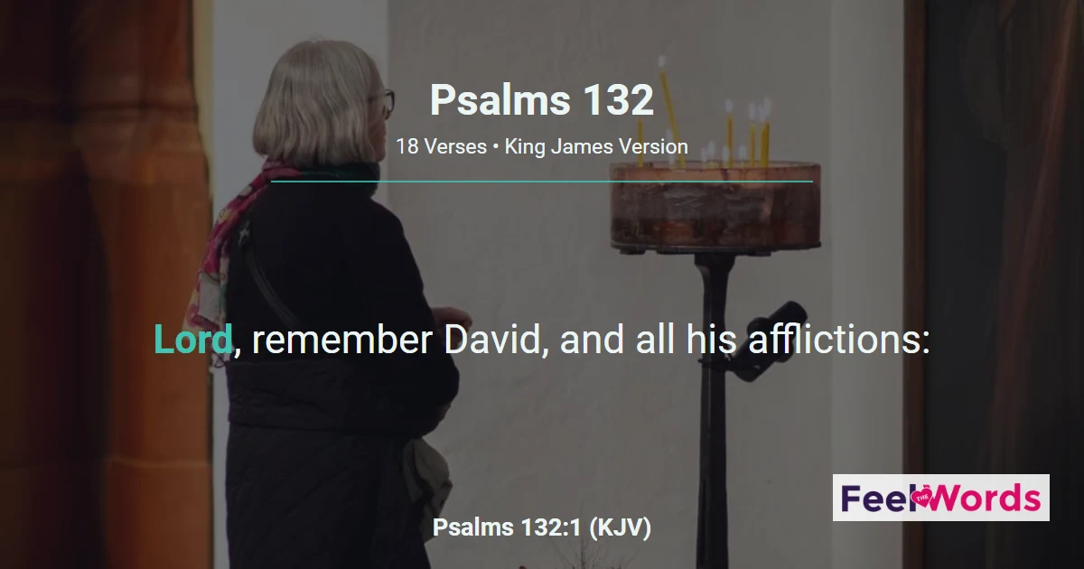 Psalms Chapter 132 (KJV)