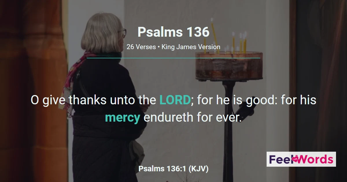 Psalms 136 (KJV)