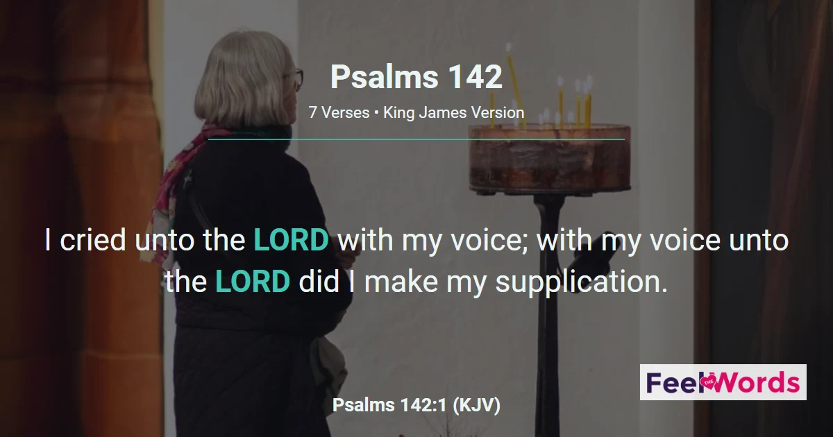 Psalms Chapter 142 (KJV)