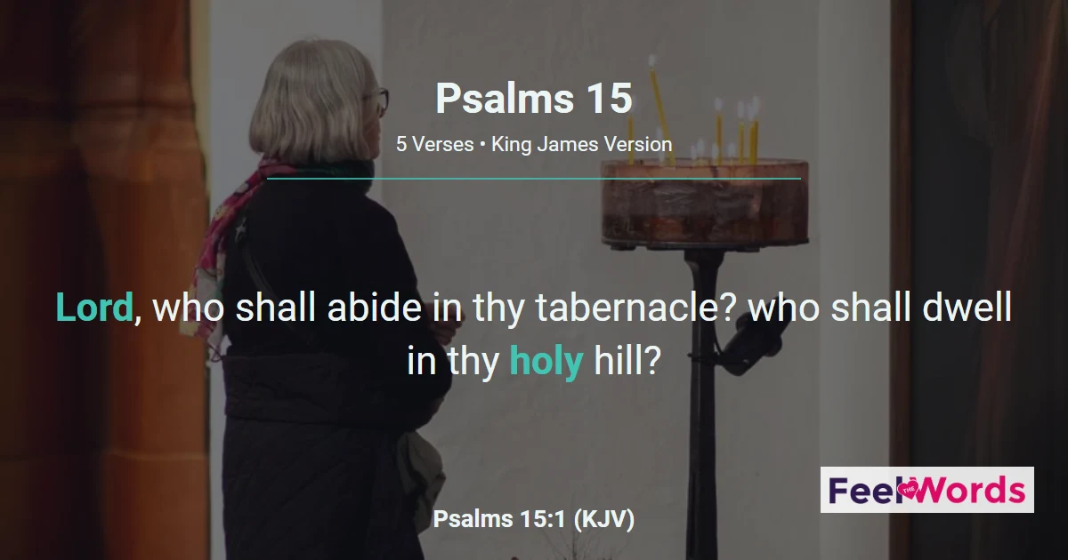 Psalms Chapter 15 (KJV)