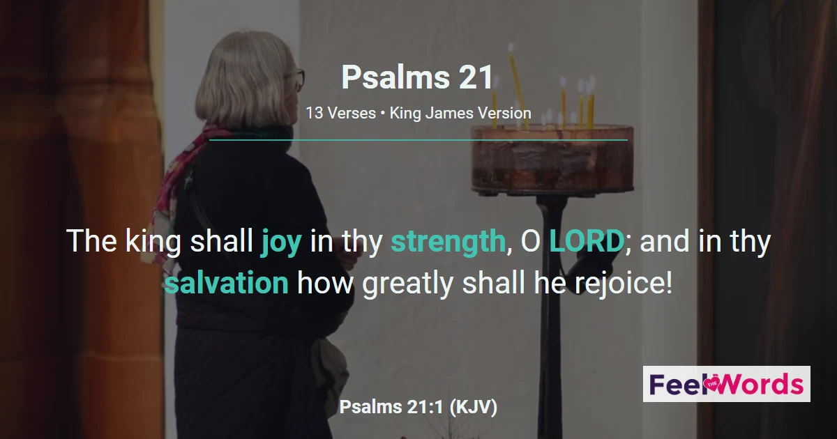 Psalms Chapter 21 (KJV)