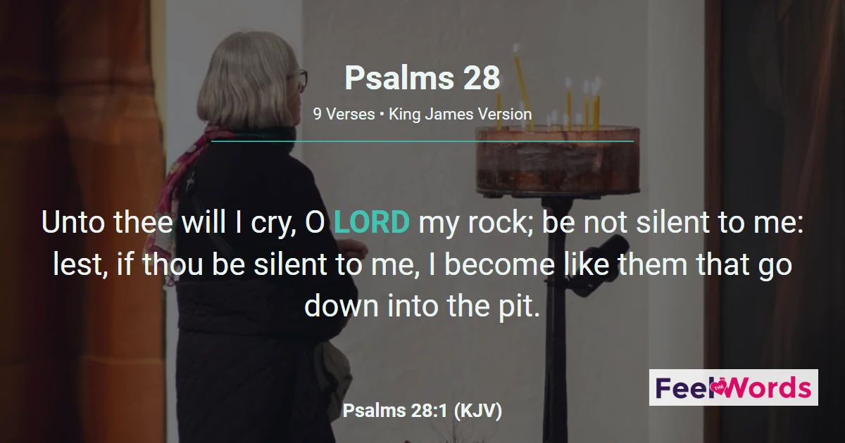 Psalms Chapter 28 (KJV)