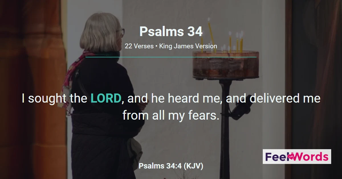 Psalms Chapter 34 (KJV)